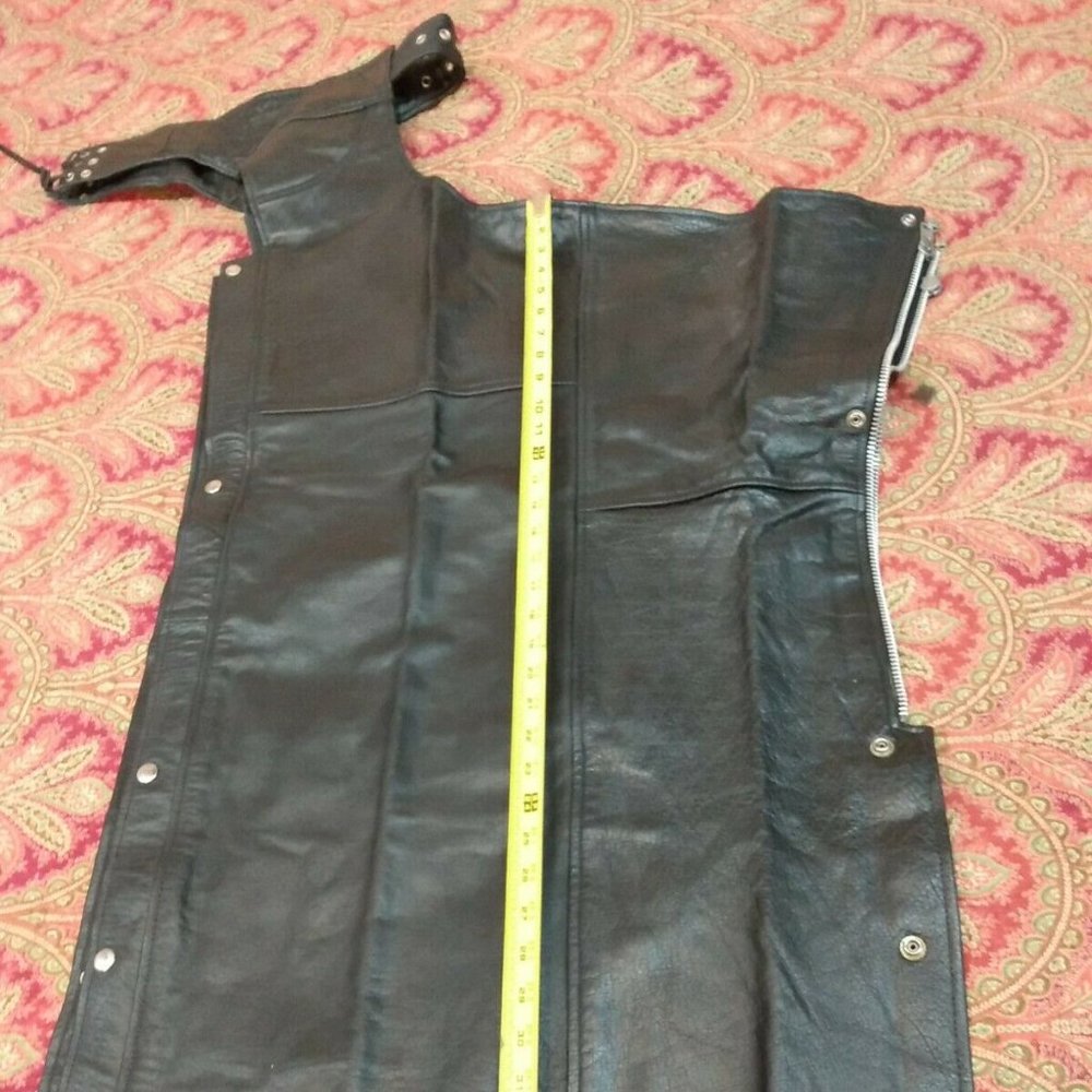 Leather Wear Motorcycle Chaps XL